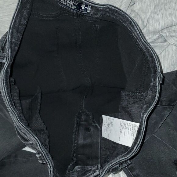 Abercrombie & Fitch size 0L size 25 faded black Simone high rise super s… - Picture 5 of 14